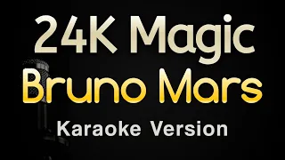 24K Magic - Bruno Mars (Karaoke Songs With Lyrics - Original Key)