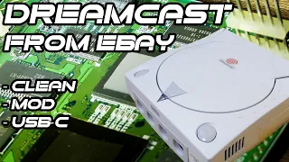 Ebay Dreamcast with a Surprise Inside | Refurb; Recap, Mod - BIOS, Power, USB-C