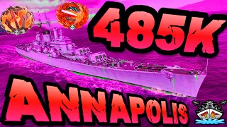 Annapolis drückt 485K DMG *Fast Weltrekord?!* "400K Club" ⚓️ in World of Warships 🚢