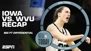 A closer look at Caitlin Clark & Iowa's win over West Virginia 🧐 | NBA Today