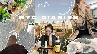 Living in NYC | life recently, brooklyn parties, gym routines, [updated] desk tour & new home (!!)