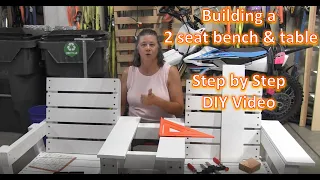 DIY: 2 seat bench and table build