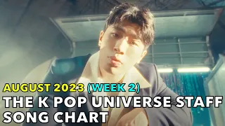 THE K POP UNIVERSE'S STAFF SONG CHART | AUGUST 2023 (WEEK 2)