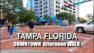 Downtown Tampa Florida Walk, | 5k 60 | City Sounds