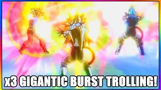 x3 GIGANTIC BURST TROLLING! | Xenoverse 2 FUNNY MOMENTS! | Dragon Ball Xenoverse 2