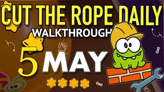 Cut The Rope Daily May 5 | #walkthrough  | #10stars | #solution