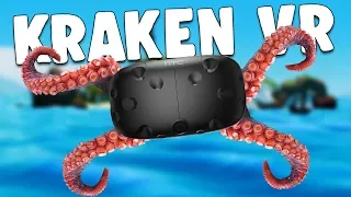 UNLEASHING the MIGHTY OCEAN KRAKEN and DESTROYING PIRATE SHIPS! - Kraken VR - HTC Vive