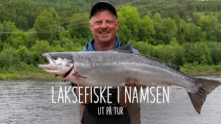 Drømmefisken på 2. fisketur etter laks? - Laksefiske i Namsen - Ut på tur