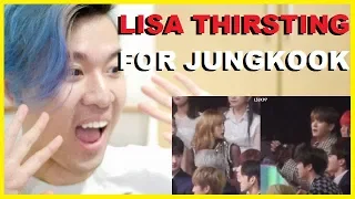 ALL LIZKOOK MOMENTS MMA 2018 (Lisa x Jungkook) Reaction | Blackpink x BTS Reaction