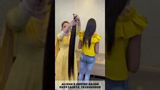 permanent hair extensions at Alisha’s empire salon ☎️9899130018,7838480808