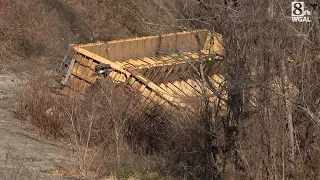 Scene of train derailment in Perry County, Pa.