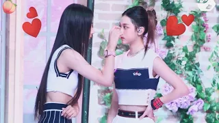 New​ jeans​ Minji​ x​ haerin​ 💜 they​ are so​ cute together​ moments .​ 💛 vol.1