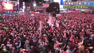 明治神宮・八景島・渋谷から　各地で年越し華やぐ街(19/01/01)