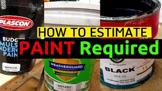 How to Estimate the amount of PAINT Required| (Estimating Painting)