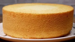 Oil free Sponge cake recipe (3 Ingredients) - how to make sponge cake - Easy & Fluffy Tea time Cake