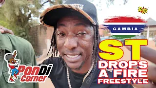 RAPPER ST, DA GAMBIAN DREAM PERFORMS PON DI CORNER ALONGSIDE MAHAA DHAMMA AND LAXMIEL