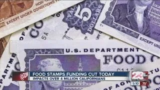 FOOD STAMPS FUNDS CUT