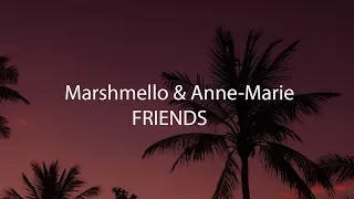 Marshmello & Anne-Marie - FRIENDS (Lyric Video) перевод на русском