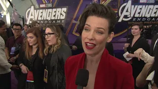 Avengers Endgame World Premiere Los Angeles - Itw Evangeline Lilly (official video)