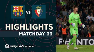 Highlights FC Barcelona vs CA Osasuna (1-0)