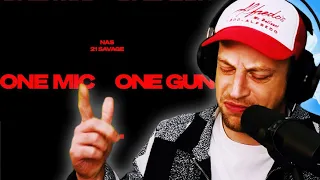 Nas & 21 Savage - One Mic. One Gun. REACTION