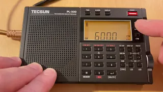 Evening Shortwave ETM+ Scan with the Tecsun PL 330 Radio from Toronto, Canada