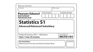 2017 January Statistics 01 Paper Discussion