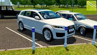 Audi Q7 4L 2009 - City Car Driving [Steering Wheel Gameplay]