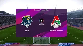 PES 2020 | Sochi vs Lokomotiv Moscow - Russia Premier League | 14 September 2019 | Full Gameplay HD
