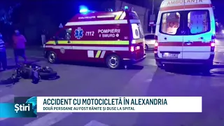 accident cu motocicleta in alexandria