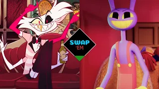 ANGEL DUST & JAX VOICE SWAP | Hazbin Hotel/The Amazing Digital Circus