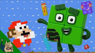 Mario vs the GIANT NumberBlocks 4 MAZE (Mario Cartoon Animation)