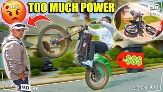 Facebook Seller Whiskey Throttles $9,000 DirtBike!! | Electric 72v Surron