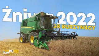 Żniwa 2022🚜🔥| Koszenie Jęczmienia ozimego w Gr Burzyńscy🔥|John Deere W540| Fendt828| Fliegl⛔