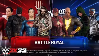 DC Heros in Battle Royale Match | Batman vs Superman - WWE 2K22 PS5 [4K]