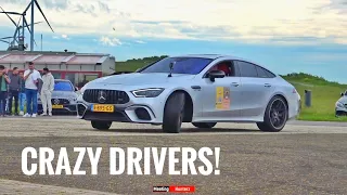 AMG's Going CRAZY At a Carmeet! Drifts, Burnouts, Drag-races, Powerslides And More!