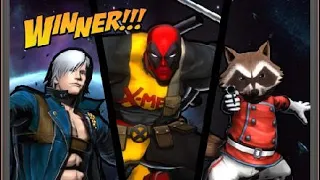 ULTIMATE MARVEL VS. CAPCOM 3 Deadpool Rocket Raccoon Dante Arcade Mode Normal Mode