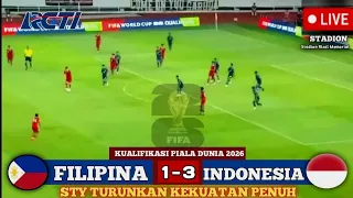 🔴SEDANG BERLANGSUNG ~ TIMNAS INDONESIA VS FILIPINA ~ KUALIFIKASI PIALA DUNIA 2026 prediksi..