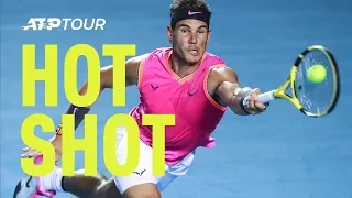 Hot Shot: Nadal's Wicked Forehand Sets Up Putaway Volley Acapulco 2019