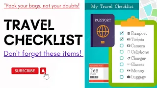 Ultimate Travel Checklist | Travel Essentials | Travel Tips