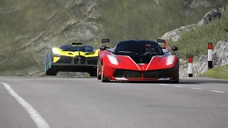 Bugatti Bolide vs Supercars at Highlands