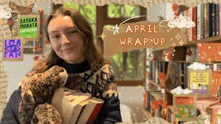 april wrap up 🌱 (range of genres & ratings) books i read this month ୧ ‧₊˚