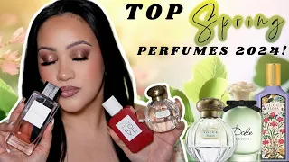 TOP 10 SPRING PERFUMES 2024! 🌷🌸| PERFUMES I AM EXCITED TO WEAR THIS SPRING! | AMY GLAM ✨