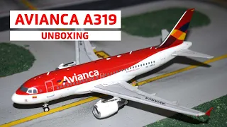 ¡UNBOXING! Avianca old livery Airbus a319-115 Aviación Store (Inflight 200) escala 1:200