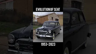 EVOLUTION OF SEAT (1953-2023) #ytshorts #viralshorts #trendingshorts #trending #viral #cars #seat