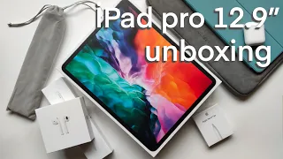 iPad PRO 12.9" Unboxing + Apple Pencil 2 & Accessories + Procreate first impression 👽