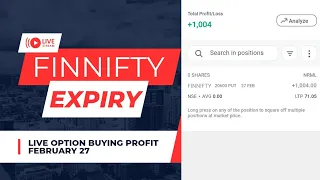 FINNIFTY Expiry  Live Option Buying  !! February 27 !! Live Hero Zero Trade