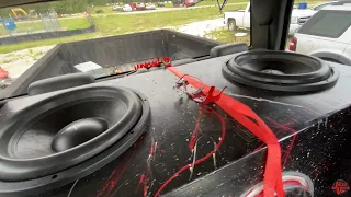 1,500 WATT 15" SUBWOOFERS TEAR UP THE TRUCK!