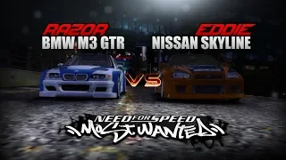 Need for Speed™: Most Wanted (2005) | Eddie's NISSAN SKYLINE R34 vs. BMW M3 GTR