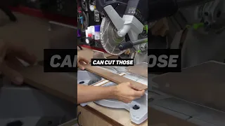 Miter Saw Trick to Cut Small Parts #woodworkingtips #woodworking #woodworkinghacks